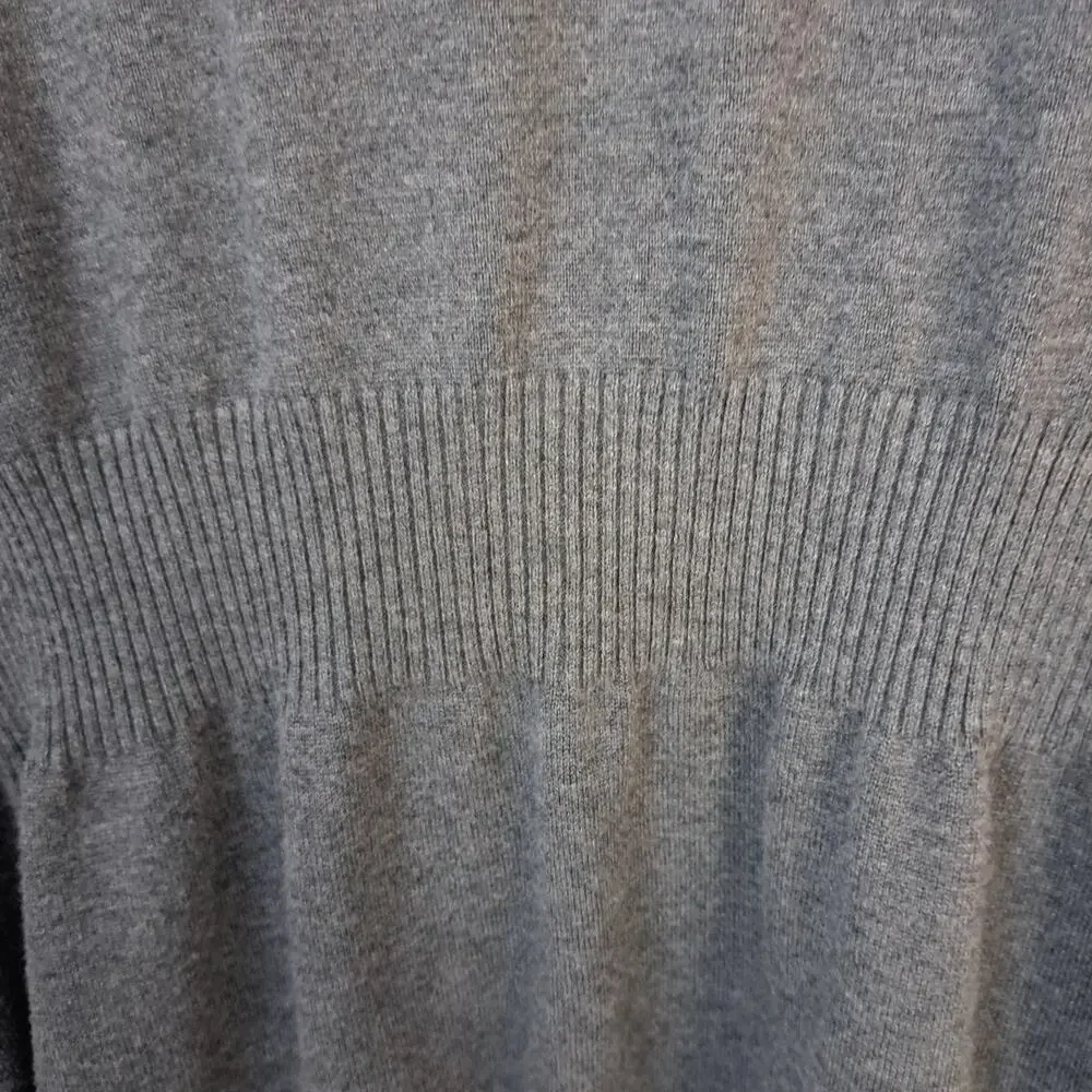 Faded Glory Charcoal Gray Heather Open Front Cardigan Sweater Women's XXL 20 - Picture 3 of 6